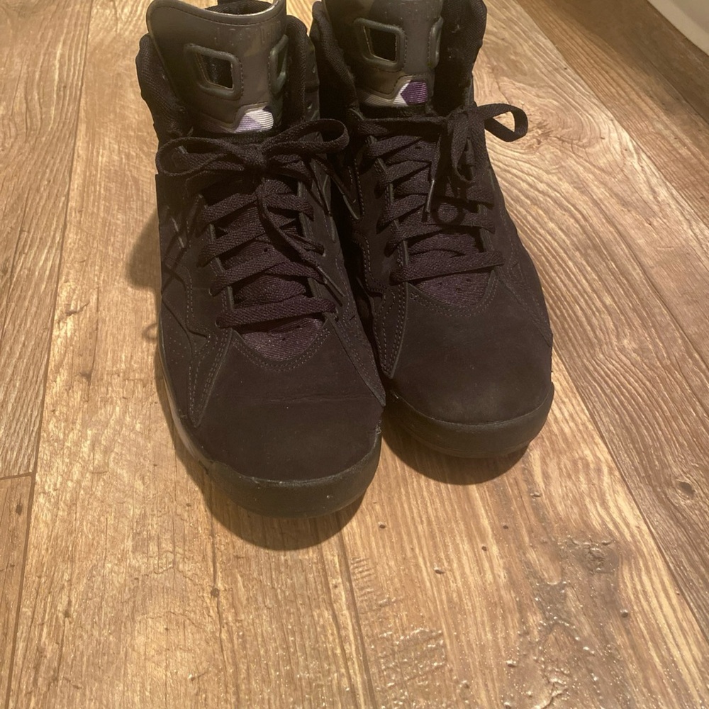 Nike Men's Black and Royal Blue Air Sneakers - Picture 5 of 7